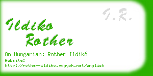 ildiko rother business card